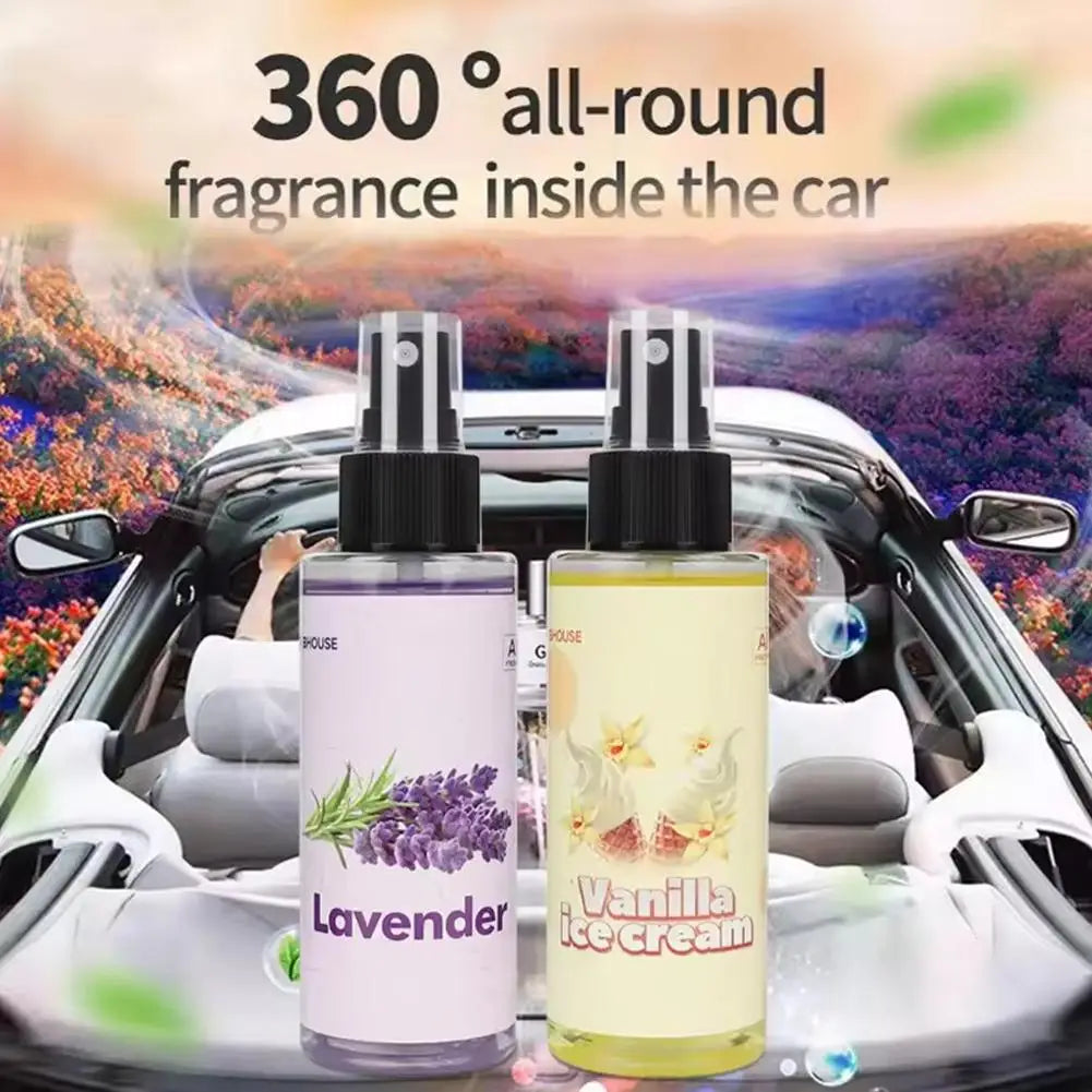 Spray de parfum monté sur voiture, arôme de voiture, pulvérisation d'air pour les mains, désodorisants longue durée, aromathérapie automobile, déodorant pour voiture