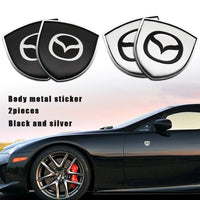 Autocollant de décoration de coffre de carrosserie de style voiture, emblème en métal 3D, Mazda CX5, MX, CX30, Angksela, Atez, MPE, CX3, 2017, Atenza 4, 1 ensemble, 2 ensembles
