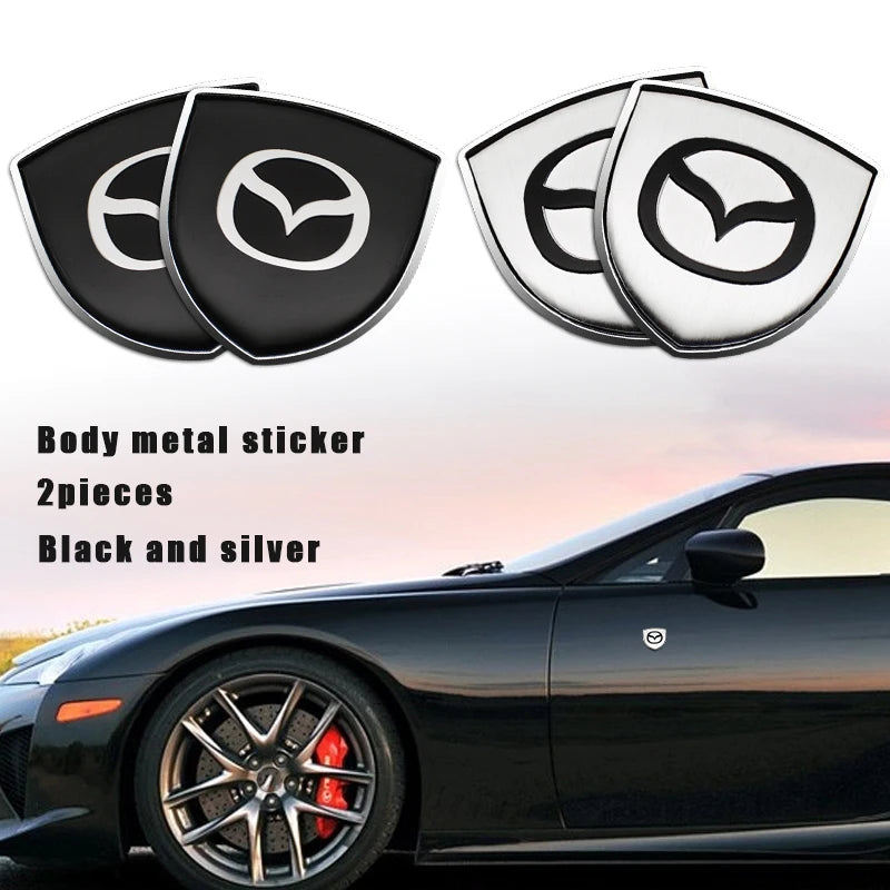 Autocollant de décoration de coffre de carrosserie de style voiture, emblème en métal 3D, Mazda CX5, MX, CX30, Angksela, Atez, MPE, CX3, 2017, Atenza 4, 1 ensemble, 2 ensembles