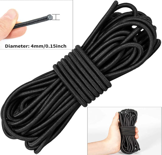 Corde élastique solide 1/2/3/4/5MM, blanc/noir, corde élastique de haute qualité, bande en caoutchouc, artisanat de couture pour vêtements, bricolage, accessoire de couture