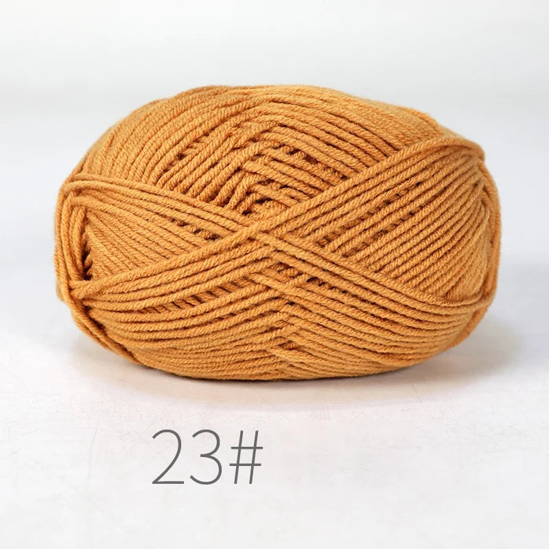Fil à tricoter en coton doux, tissu mélangé, fil de velours en fibres épaisses, fil de laine au Crochet pour pull, bricolage