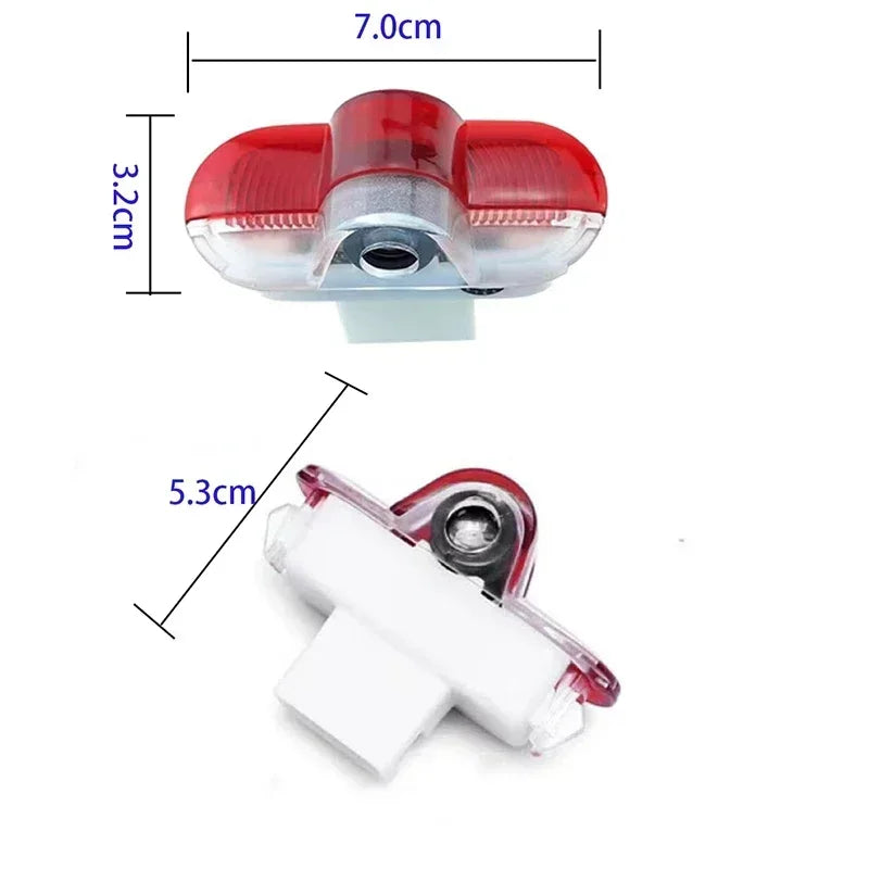 2 pièces porte de voiture bienvenue lumière Logo fantôme ombre projecteur lampe pour Skoda VRS Logo Octavia A5 MKII 2006 2007 2008-2013 accessoires