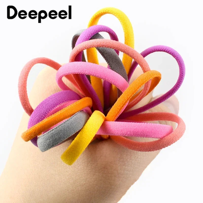 Bande élastique 5/10/20M 3/5mm, noyau d'huile, corde en Nylon pour attaches de cheveux, sangle de masque, bande extensible, soutien-gorge, chaussures, bandes en caoutchouc, accessoires de couture
