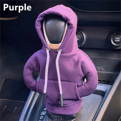 Sweat à capuche à la mode pour voiture, couvercle de pommeau de levier de vitesse, poignée manuelle, décoration de levier de vitesse, accessoires d'intérieur automobile, nouvelle collection 2024