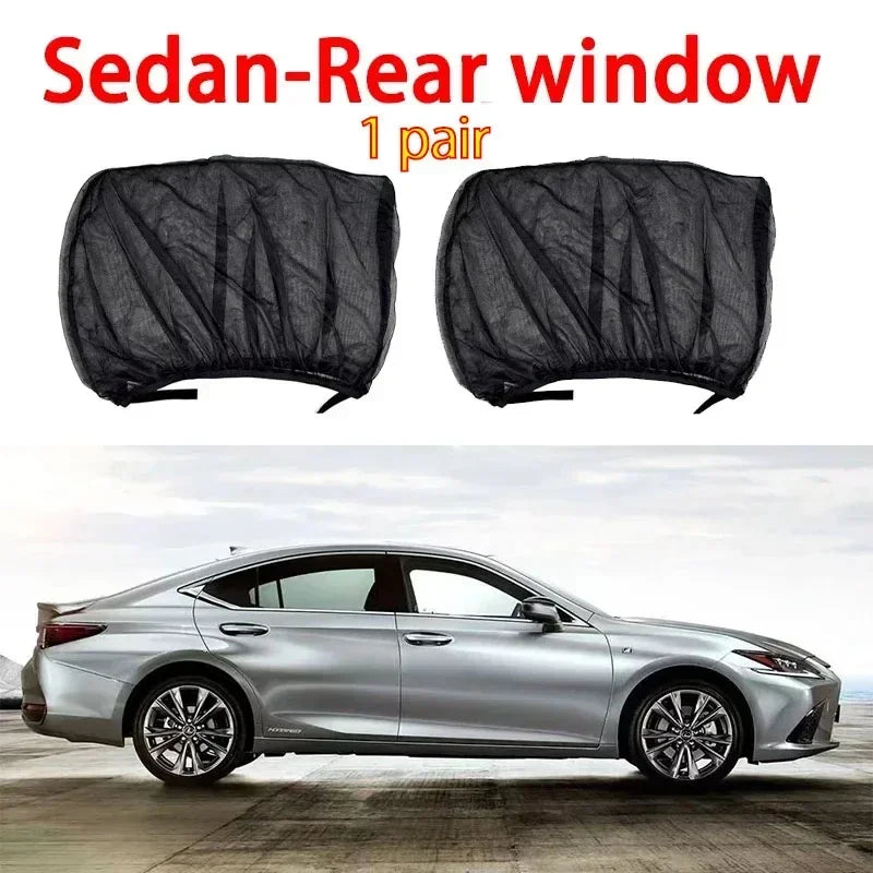 Pare-soleil anti-moustiques pour voiture, isolation thermique, anti-moustiques, maille de fenêtre de voiture, rideau latéral, accessoires de moustiquaire privée