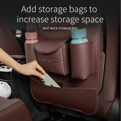 Sac de rangement arrière en cuir pour siège de voiture, anti-usure, coussin anti-rika, accessoires pour XPENG P5 P7 G3 G9 N5 F30 H93 BETA