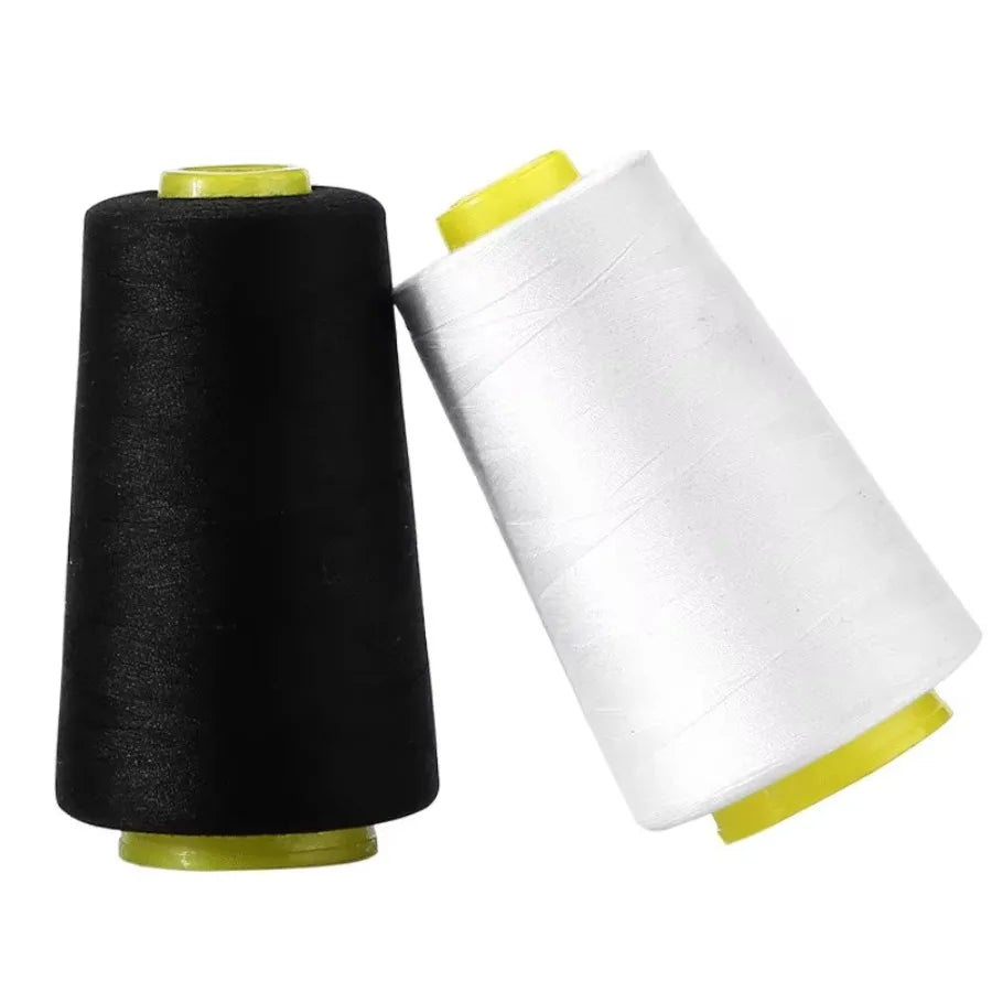 Fil à coudre pagode 3000, adapté à la Machine à coudre polyvalente, matériau en Polyester, 40/2 noir ou blanc, 4 pièces