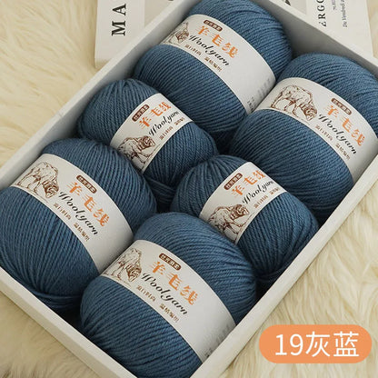 Fil de laine mélangé au Crochet de qualité supérieure, pour pull, écharpe, fil épais, 4 plis, 3 pièces x 100g = 300 grammes