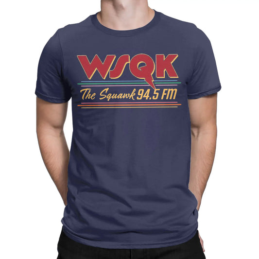 T-Shirt homme WSQK The Squawk drôle pur coton t-shirts à manches courtes Dustin Henderson T-Shirt col rond hauts cadeau d'anniversaire