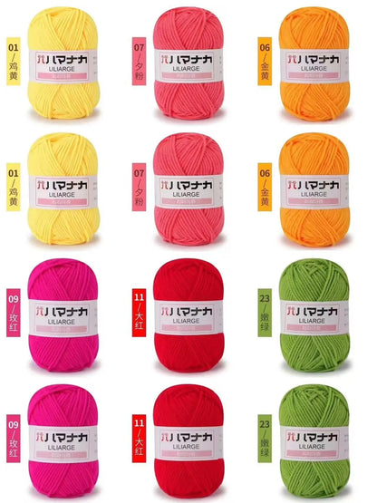 12 pièces 300g fil de lait fait à la main grossier bricolage tissage boule de fil pour pull chapeau écharpe et autres vêtements doux Crochet fil à tricoter