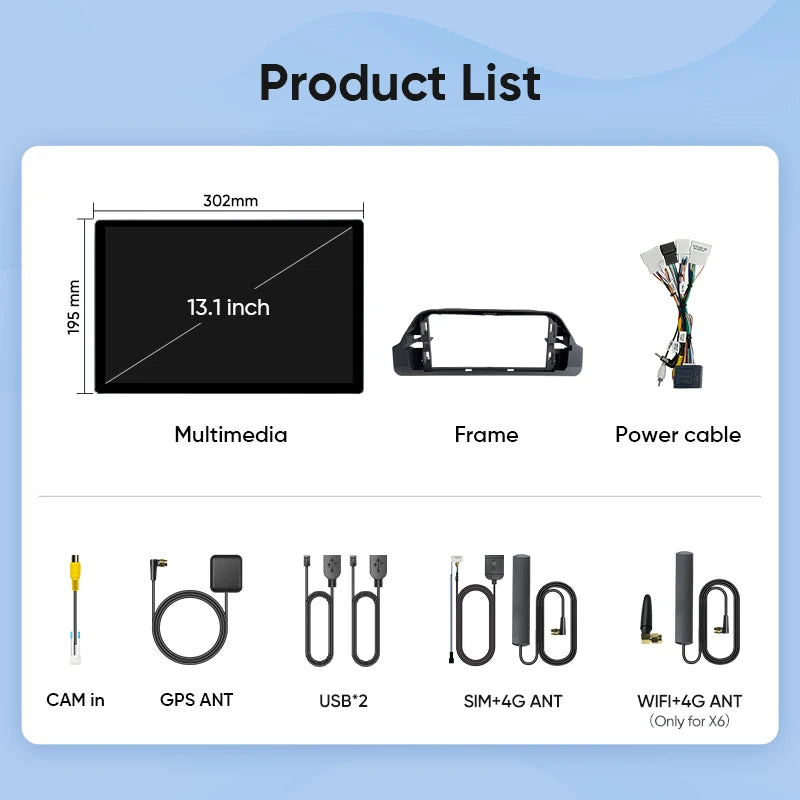 شاشة راديو سيارة Ainavi مقاس 13.1 بوصة لتويوتا RAV4 2020 2021 2023 2025 2026 XA50، نظام وسائط متعددة للسيارة لاسلكي CarPlay Android Auto HDMI 2K