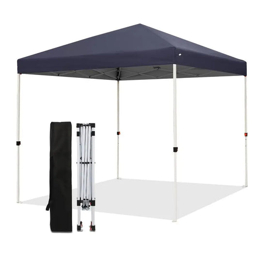 Tonnelle escamotable 8x8 pieds, tente instantanée d'extérieur avec sac de transport, abri portable pour mariages, événements commerciaux, etc.