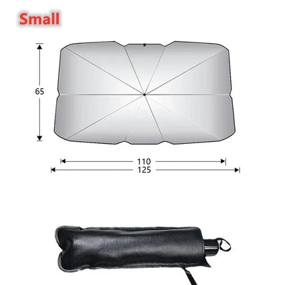 Nouveau Parasol de pare-brise de voiture avec 360 ° Pare-soleil pour fenêtre avant, poignée pliable à Rotation, Protection UV, pièces d'été