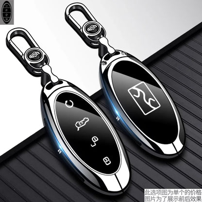 Housse de clé en métal de qualité supérieure pour BYD Yangwang U8/U9, étui de luxe à Protection complète pour clé de voiture, accessoires d'intérieur de voiture