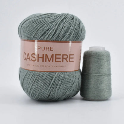 Fil de cachemire pour un crochet 3 plis peigné pur mongol chaud doux tissage flou tricot fil à main en cachemire 5 pièces