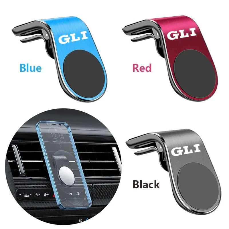 حامل هاتف مغناطيسي معدني للسيارة، شارة سيارة لفولكس فاجن VW GLI Rline Golf 6 7 R GTI Passat B7 B8 R20 Jetta Scirocco MK6، 2025