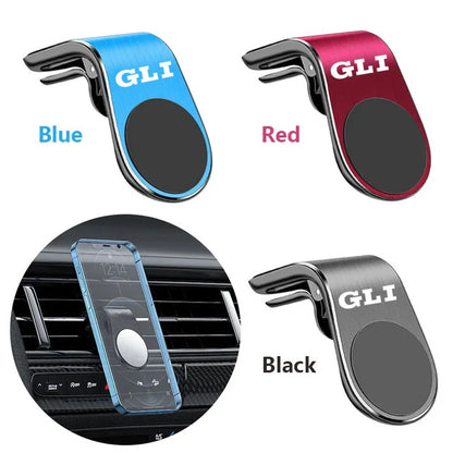 حامل هاتف مغناطيسي معدني للسيارة، شارة سيارة لفولكس فاجن VW GLI Rline Golf 6 7 R GTI Passat B7 B8 R20 Jetta Scirocco MK6، 2025