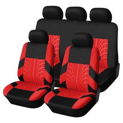 Ensemble de housses de siège de voiture universelles, 2/5 pièces, adaptées à la plupart des housses de voiture avec détails de pneus, adaptées aux housses de siège indépendantes, protection des sièges