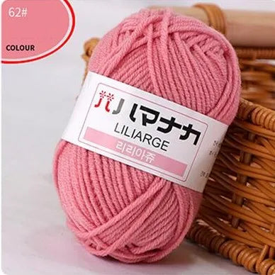Fil de laine à tricoter en coton doux et doux pour bébé, fil de velours en fibres épaisses, fil de laine à tricoter à la main pour pull de bricolage