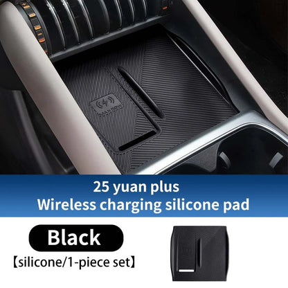 Pour Byd Yuan Plus Atto 3 2025 Console centrale de voiture boîte de rangement inférieure résistant aux rayures étui d'organisation en Silicone accessoires