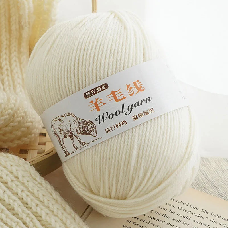 Fil de laine mélangé au Crochet de qualité supérieure, pour pull, écharpe, fil épais, 4 plis, 3 pièces x 100g = 300 grammes