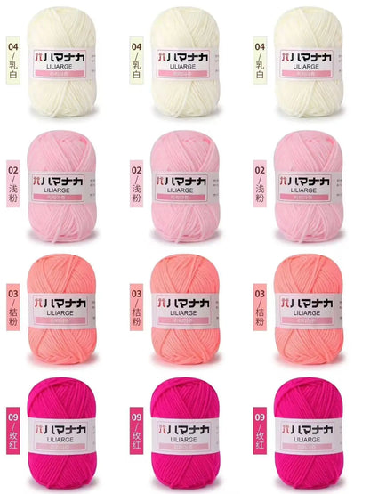 12 pièces 300g fil de lait fait à la main grossier bricolage tissage boule de fil pour pull chapeau écharpe et autres vêtements doux Crochet fil à tricoter