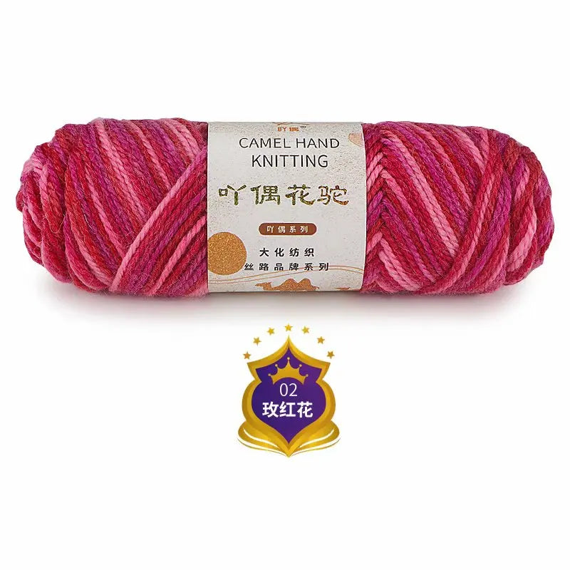 Fil de Barrage pour Ogo Tricot en Coton Mélangé, Peigné, Crochet Arc-en-ciel, DIY, Pull, Chapeau, 3mm, 100g