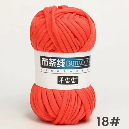 Fil épais de 100g, tissu coloré Super doux, bande de fil pour tricoter à la main, sac tissé, panier de tapis, matériel tricoté à la main, bricolage