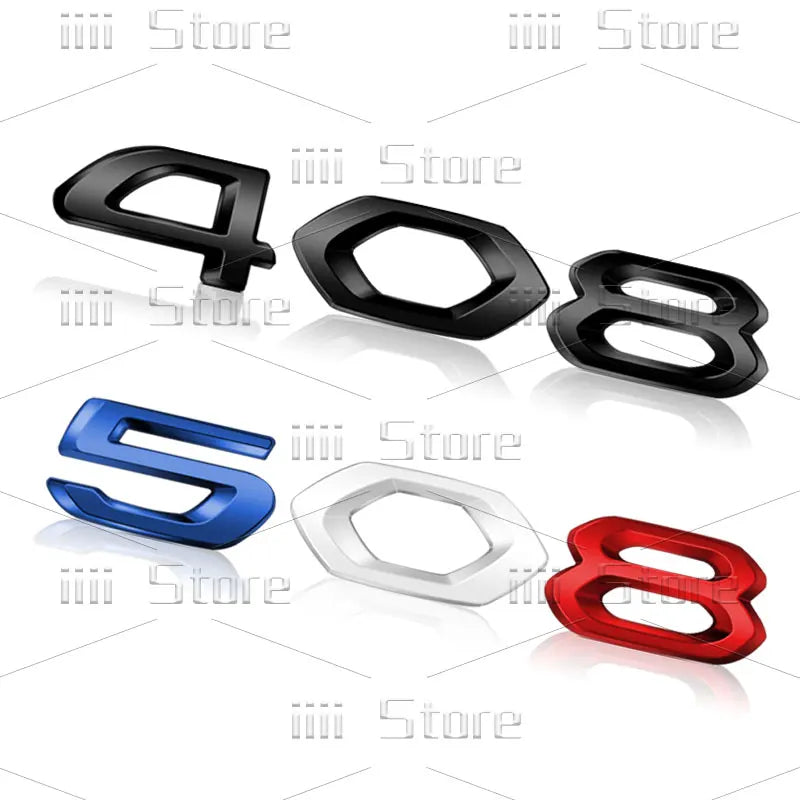 Autocollant 3D en métal chromé pour voiture, autocollant latéral de garde-boue de coffre arrière, accessoires automobiles pour Peugeot 208 308 408 508 GT RCZ