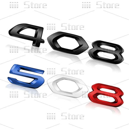 Autocollant 3D en métal chromé pour voiture, autocollant latéral de garde-boue de coffre arrière, accessoires automobiles pour Peugeot 208 308 408 508 GT RCZ
