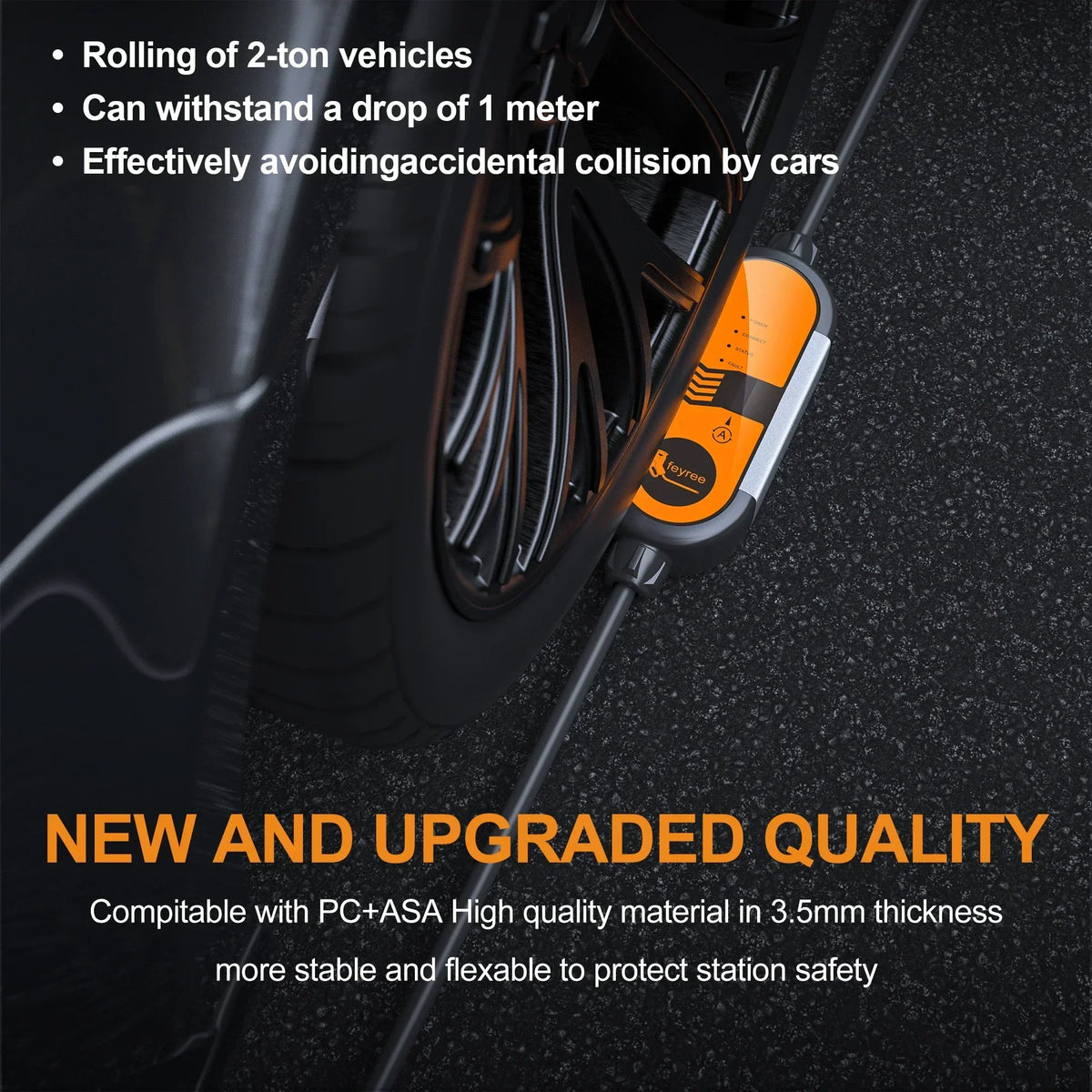 Fey123 Vope2-Chargeur de voiture électrique portable, câble de charge EVSE avec prise Schuko, courant réglable, 16A, 3,5 KW, 5m