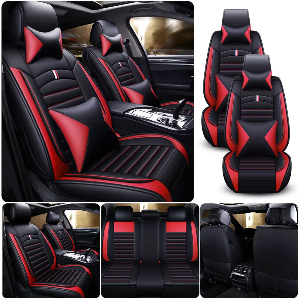 1pcs All inclusive seat cover full leather car seat cushion single seat driver and passenger seat cover all season universal pad