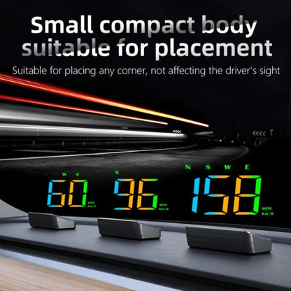 Système de projecteur de compteur de vitesse GPS de pare-brise de voiture HUD avec affichage haute définition alerte de survitesse affiche la vitesse Plug and Play