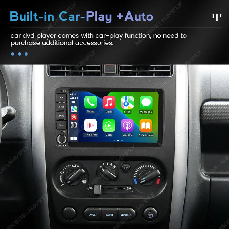 2026 nouveau Android 15 autoradio sans fil Carplay écran pour Suzuki Jimny 2007-2015 GPS Navigation Wifi RDS Auto lecteur multimédia
