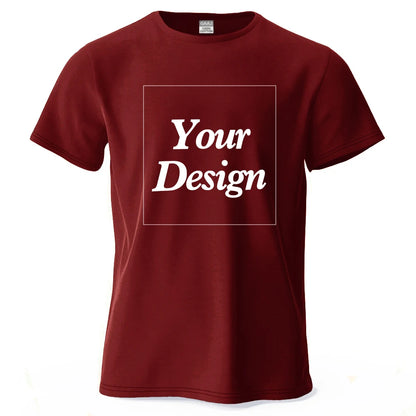 T-shirt personnalisé t-shirt personnalisé t-shirt personnalisé bricolage imprimer votre photo marque Logo texte hommes femmes 100% coton cadeau Premium