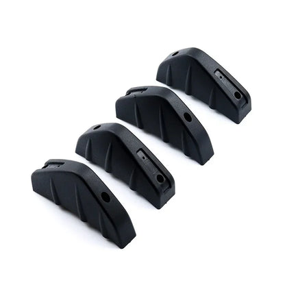 Diffuseur de pare-chocs arrière universel en Fiber de carbone pour voiture, 4 pièces, becquet noir et rouge ABS, diffuseur de lèvre de pare-chocs arrière Anti-collision