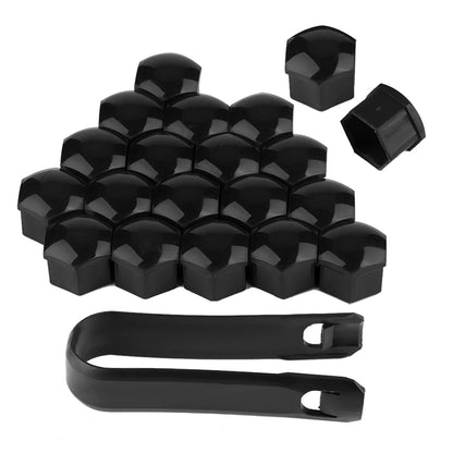 Capuchons d'écrou de roue de voiture, 17mm, 19mm, 21mm, couvercle de vis de moyeu automatique de roue de voiture, protection anti-étirement, couvercle de vol, accessoires automobiles, 20 pièces