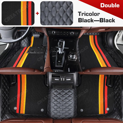 Tapis de sol de voiture Double couche, couverture de tapis automobile personnalisée, accessoires d'intérieur pour Xpeng G6/G9 2022 2023 2024 2025