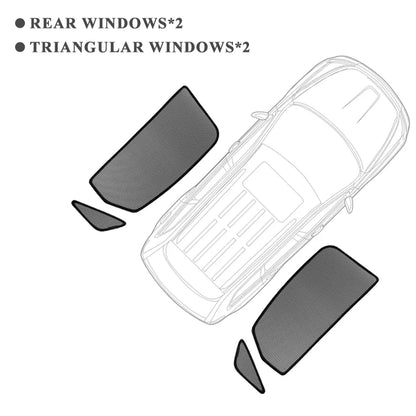 Pare-soleil magnétique pour voiture BYD YangWang U8 2023 2024, cadre de pare-brise avant, rideau pour fenêtre latérale arrière de bébé, bouclier pare-soleil