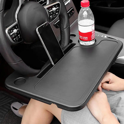 Support de bureau pour ordinateur portable de voiture, manger du travail, volant de voiture, support de Table à manger, boisson, plateau de nourriture et de café, multifonction