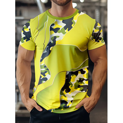 Mode Camouflage impression 3D T-Shirts hommes femmes décontracté col rond manches courtes t-shirt surdimensionné Harajuku Y2k hauts T-Shirts enfants vêtements