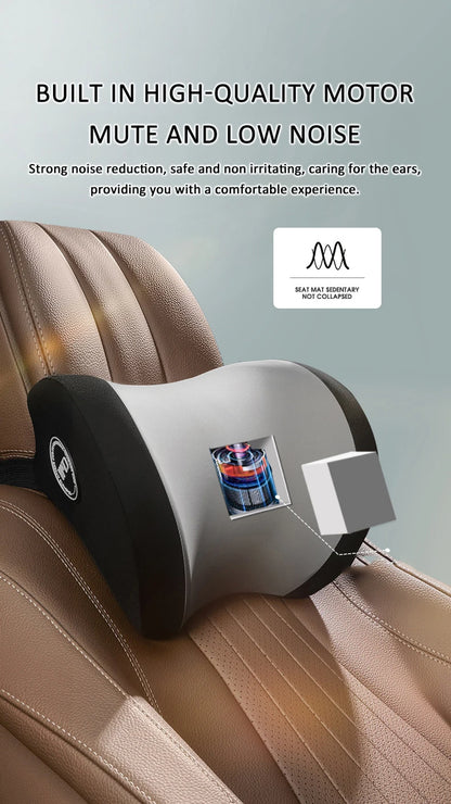 Coussin de dossier électrique pour siège de voiture, massage, sauna, soutien lombaire, vibration de la taille, oreiller cervical, accessoires intérieurs