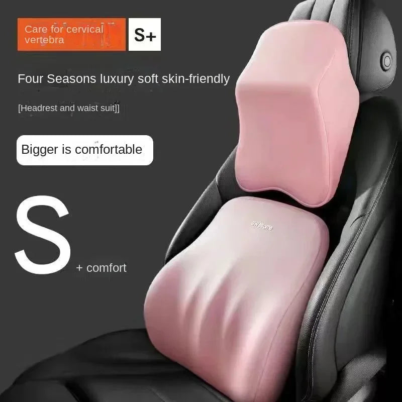 Nouvel appui-tête de voiture avec support lombaire, coussin en mousse à mémoire de forme pour le cou et protection des épaules pour un confort amélioré