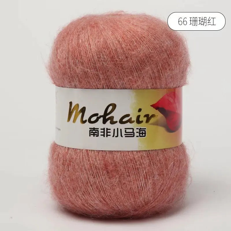Fil de laine Mohair d'alpaga en peluche pour fil à tricoter, écharpe de pull 40 grammes/boule, fils épais de Lanas doux et chaud gonflés