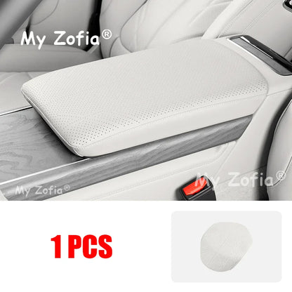 Couvercle de boîte d'accoudoir en cuir pour voiture Zeekr 9X 2025 2026, anti-rayures, Console centrale, main courante, accessoires décoratifs de protection