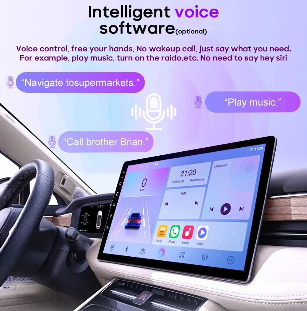 Android 16 universel 9/10 pouces autoradio CarPlay autoradio Android Auto GPS lecteur multimédia 2 DIN WiFi lecteur QLED écran BT
