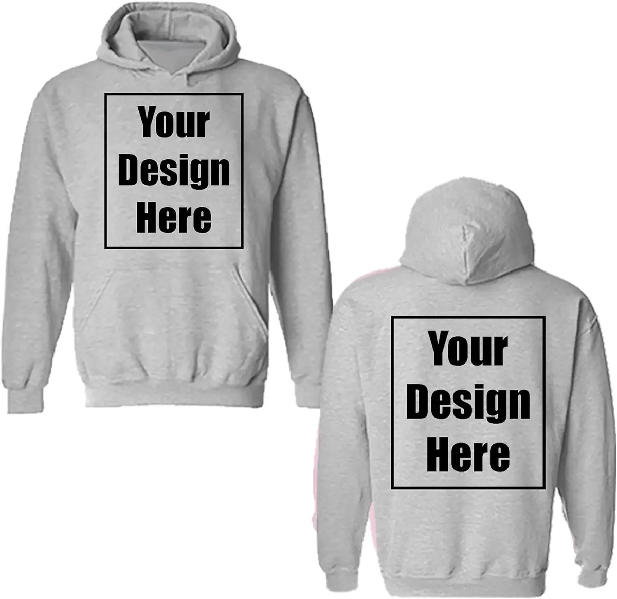 Chemises de ville ajoutez votre propre conception de texte personnalisé personnalisé avant et arrière sweat à capuche fête d'anniversaire personnalisation vêtements