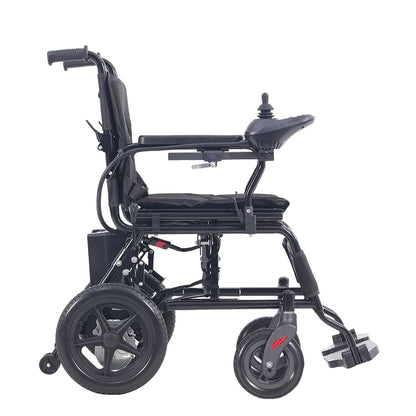 Fauteuil roulant électrique pliable en acier au carbone pour la rééducation, facile à utiliser