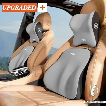 Support lombaire pour appuie-tête de voiture, coussin lombaire en mousse à mémoire de forme, oreiller lombaire, oreiller de nuque confortable pour voiture, accessoires auto