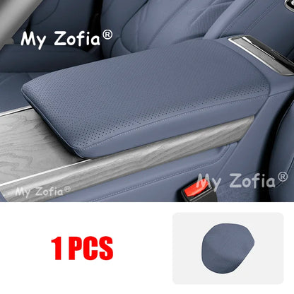 Couvercle de boîte d'accoudoir en cuir pour voiture Zeekr 9X 2025 2026, anti-rayures, Console centrale, main courante, accessoires décoratifs de protection